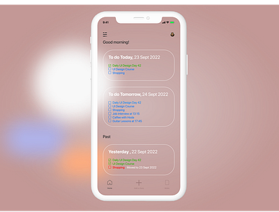 Daily UI: DAY 42 To DO list branding design graphic design illustration ui ux