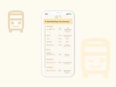 Daily UI: DAY 79 Itinerary