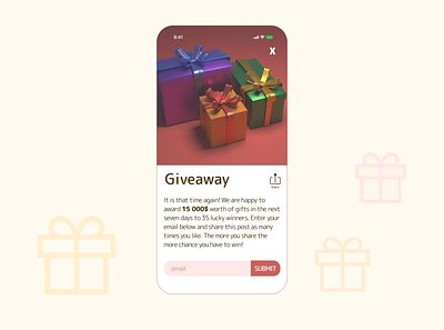 Daily UI: DAY 97 Giveaway branding design graphic design illustration ui