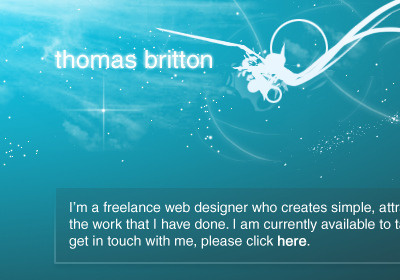 Selection of my previous website bright clean futuristic modern space stars