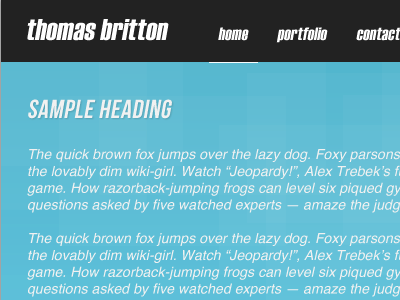 Header section shadow pattern blue gradient type pixel