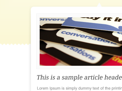 Featured post area content feature header image pattern type