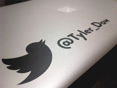 Laptop Sticker design break sticker twitter vinyl