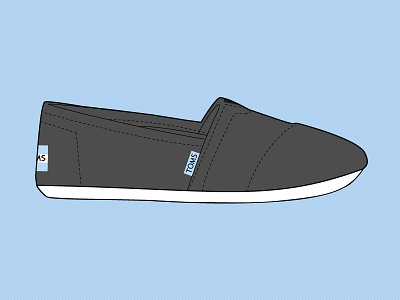 Vector Shoes cartoon design flat freebie illustration shoes toms vector