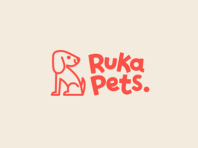 Branding Ruka Pets app branding design graphic design logo typography ui ux