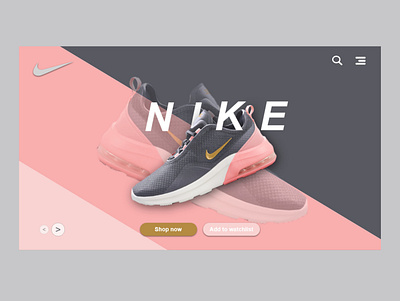 Nike website concept dailyui design ui ux