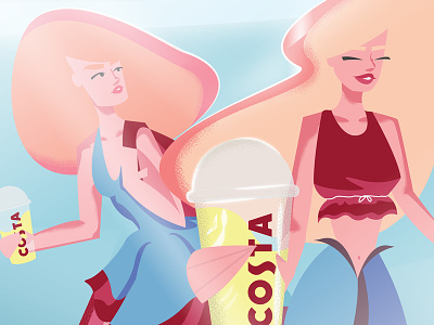 Costa Coffee Illustration