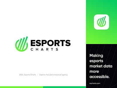 Esports Charts — Logo Design app branding charts design esports esports charts figma icon illustrator logo typography vector