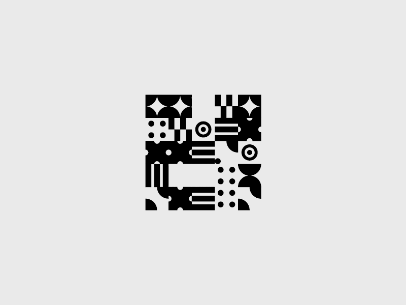 Studio Interior – Font Generated Pattern Design ✏️