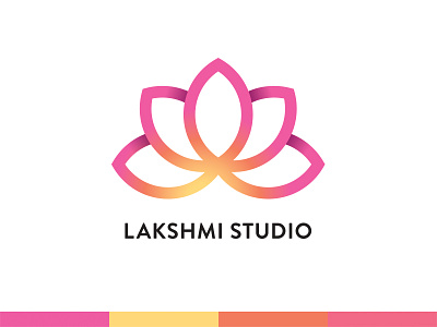 Lakshmi Studio lakshmi logo logotype lotus nails