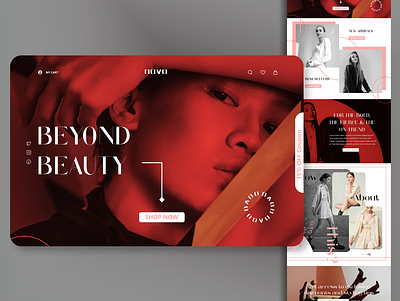 Fashion E commerce Landing Page Design app design graphic design illustration ui ux