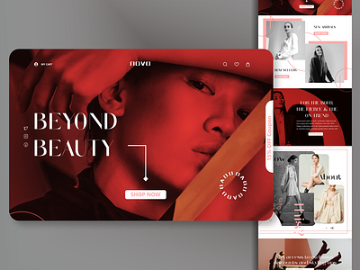 Fashion E commerce Landing Page Design app design graphic design illustration ui ux