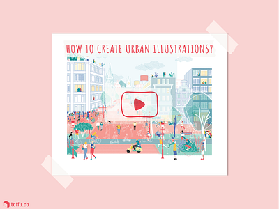 Urban Illustration Tutorial adobeillustrator affinitydesigner ai architecture character design design flatvector graphic design illustration tutorial urban
