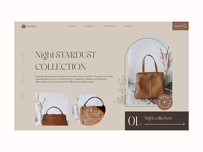 Fashion accessories store bag beauty clothing design e commerce ecommerce fashion handbag jewellery jewelry leather luxury online store retro ui shop shopping style tote typography ui trend