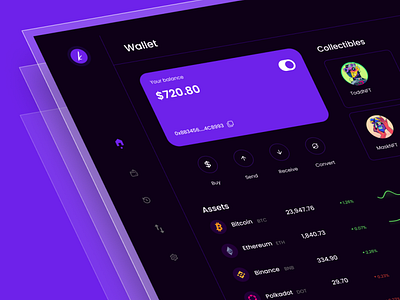 Crypto wallet app branding design graphic design ui uiux web