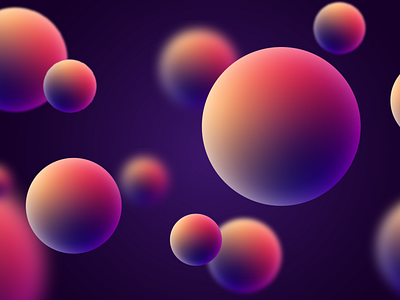 Abstract circles background with colorful gradient by Dmitriy on Dribbble