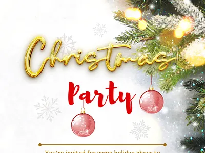 Christmas party invitation card branding charismas charismas party invitation card graphic design invitation card logo