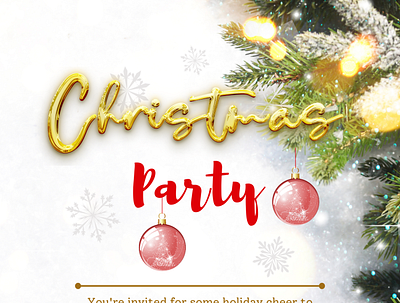 Christmas party invitation card branding charismas charismas party invitation card graphic design invitation card logo