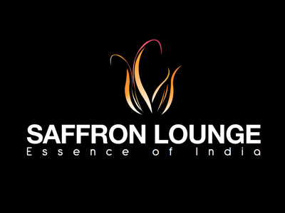 Saffron Lounge Logo food graphic design logo restaurant logo