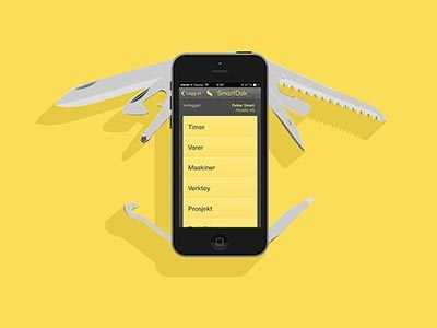 Smartdok branding elements app application entrepreneur hyper island iphone long shadow mobile mobile application modern samsung swiss yellow