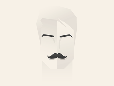 Mustash face graphic design hyper island illustration illustrator manly mr christer mustache vector