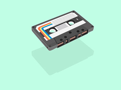 Cassette cassette fan hipster history illustrator love mixtape recording sound stereo technology vector