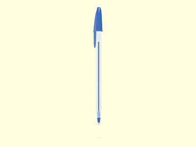 Ballpoint Pen amazing ballpoint bic daily drawing illustrator ink love pen vector