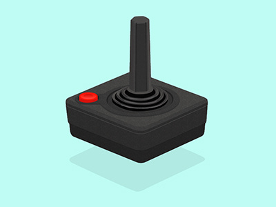 Atari Joystick atari daily fanart game history illustrator instagram joystick love technology vector videogame