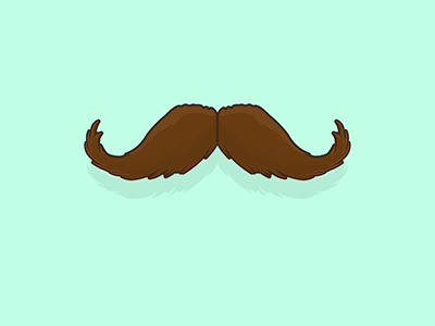 Mustache beard brush cross hair illustrator man movember mustache shadow vector