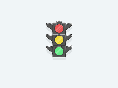 Traffic Lights icon app flat go icon illustrator lights modern ready stop traffic ux vector