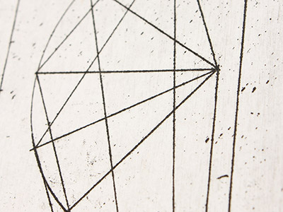 Close-up etching art black and white christer dahlslett constructivism etching handmade lines rodchenko russian simple