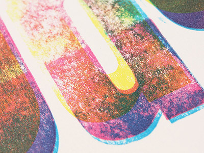 Close-up letterpress 3d colors christer dahlslett constructivism handmade ink letterpress rodchenko
