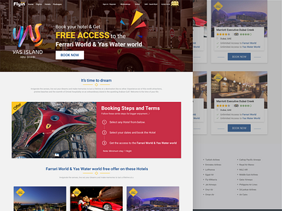Yas Island Landing page exciting flyin hotel landing page offers yas island