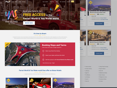 Yas Island Landing page