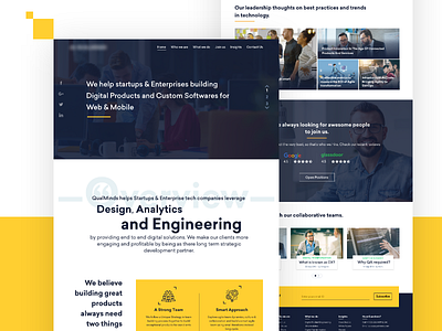 Software development company Home Page analytics app artwork dashboad home page home page design landing page new design services trendy ui