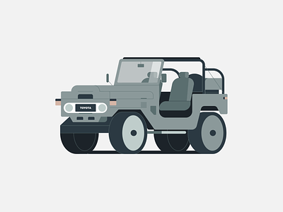 Toyota car design drawing illustration jeep motor toyota