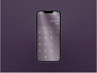 Daily UI #004 - Calculator 100daysofui 100daysuichallenge calc calculator calculator app dailyui dailyui004 004 math mathematics ui uidesigner