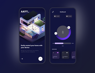 Smart House Mobile App Concept app branding design figma mobile app ui ux