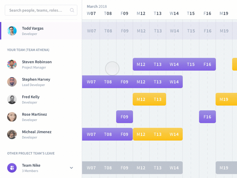 Leave Request Submission animation app design drag flat form gif holiday submit ui ux web