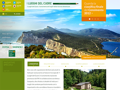 FAI | I Luoghi Del Cuore challenge culture environment fai full width home homepage intesa italy paolo san website