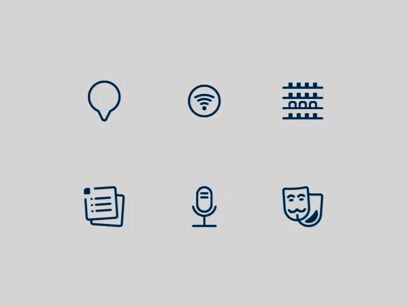 Mobile App Custom Icons Set animation calendar flat glyphs handdrawn icon illustration mask mobile set share social