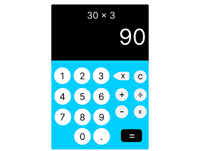 DailyUI Day 4 - Calculator calculator daily ui design ui ux