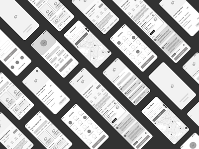 Hotel Booking App Wireframes Low-Fidelity Design