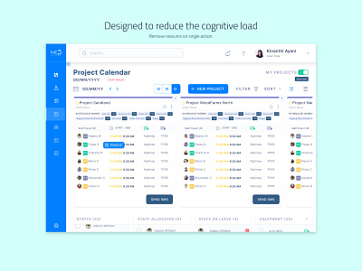 Project Calendar 1 app applicaiton b2b calendar design corporate data and design data visualization day view design digitalproduct saas saas app software design user experience ux