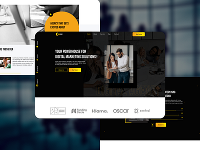 Digital Agency branding design header ui ux