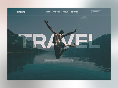 Bagers - Travel Agency branding design header landing ui ux