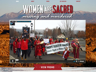 Wix Website Design - Women Are Sacred | Missing and Murdered