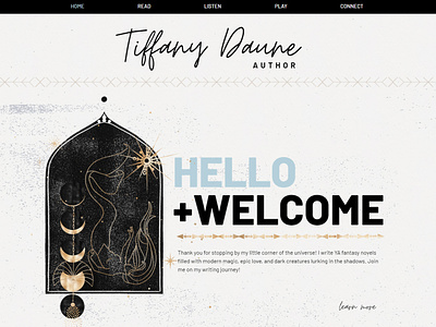 Wix Website Design - Tiffany Daune | Author