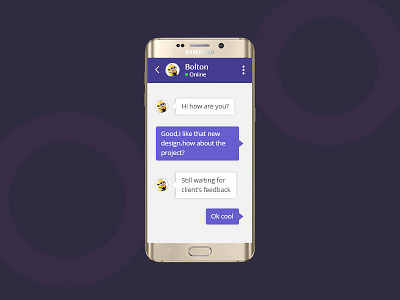 #Daily UI 013 - Direct-message chat direct message mobile ui ux
