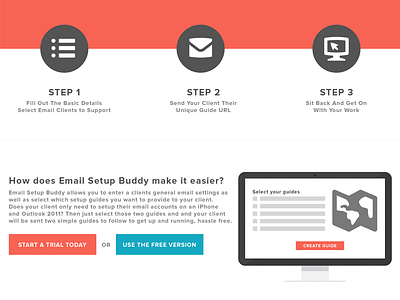 Email Setup Buddy Marketing WIP - Get Started call to action cta landing marketing